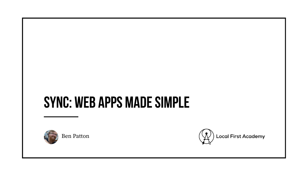 Sync Web Apps Made Simple